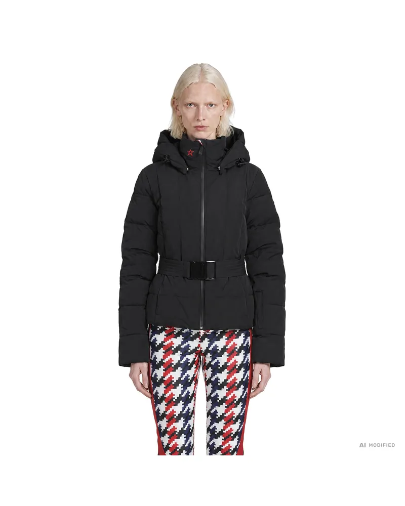 Perfect Moment Classic Waisted Down Ski Jacket Black