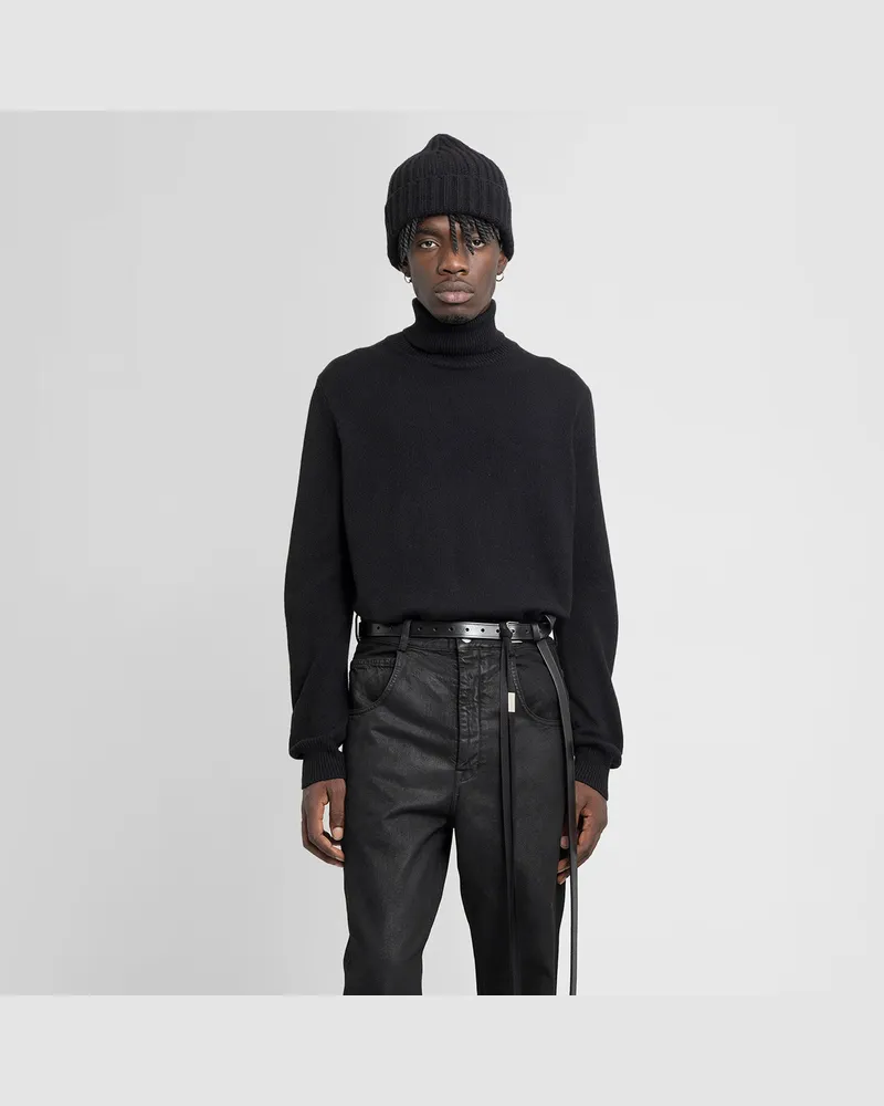Ann Demeulemeester Kurt Knitted Turtleneck Sweater Black