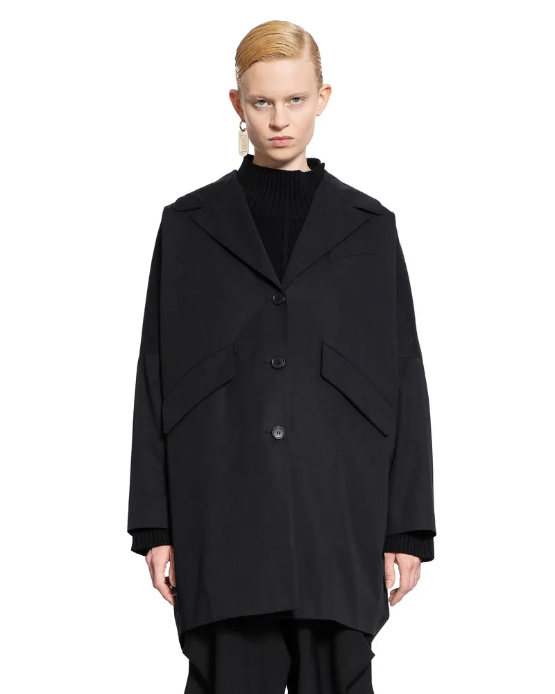 Maison Margiela Cotton Coat Black