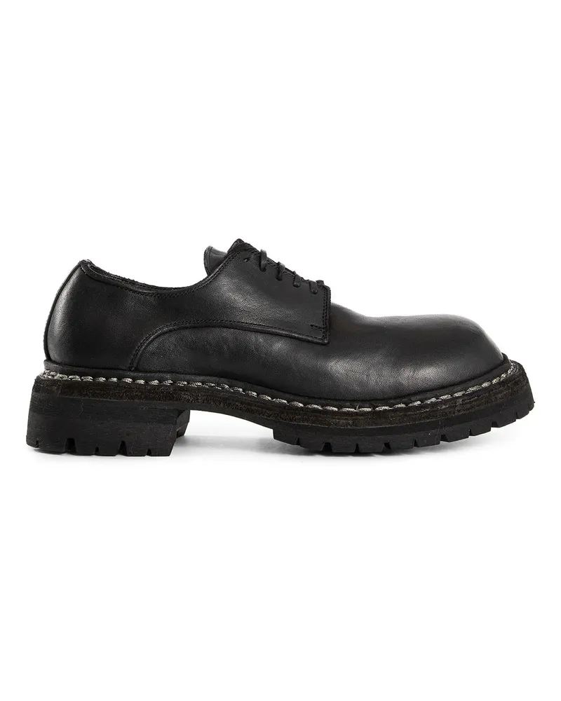 GUIDI GR02V Full Grain Leather Derbys Black