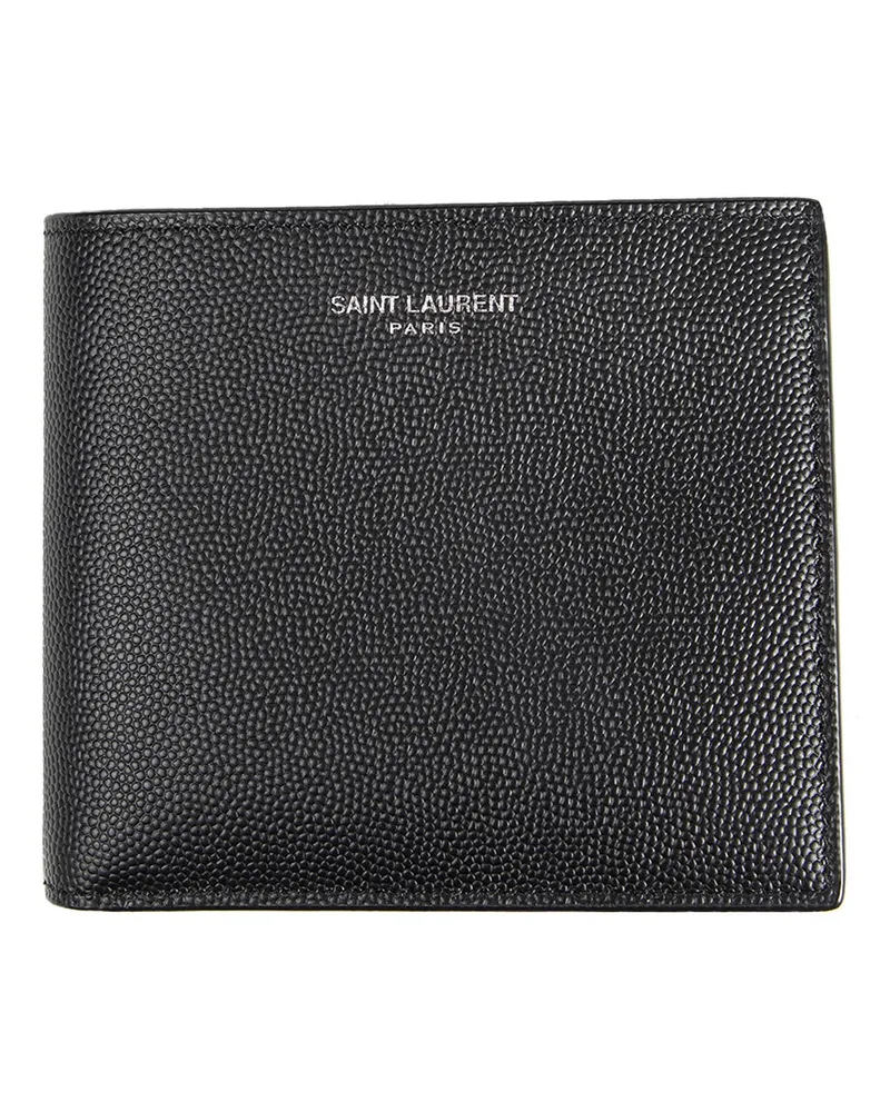 Saint Laurent East/West Wallet in Leather Black