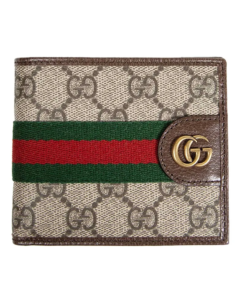 Gucci Ophidia Bi-fold Wallet Beige