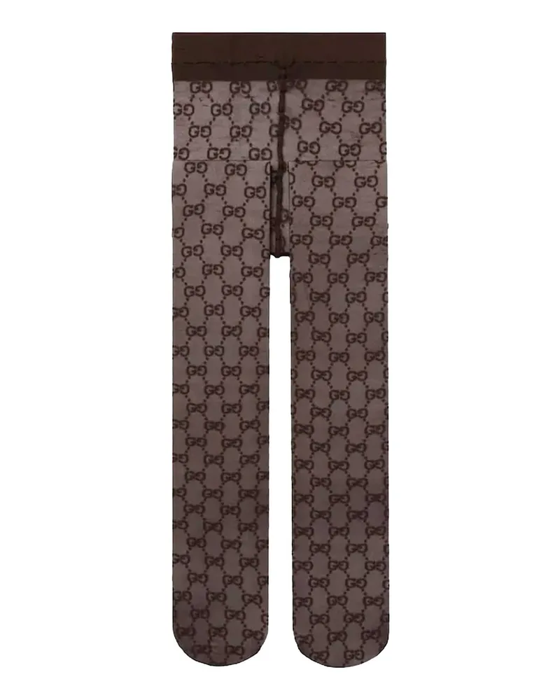 Gucci GG Nylon Tights Brown
