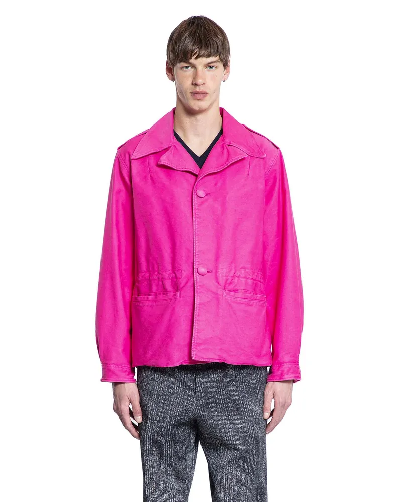 Prada Cotton Blouson Jacket Pink