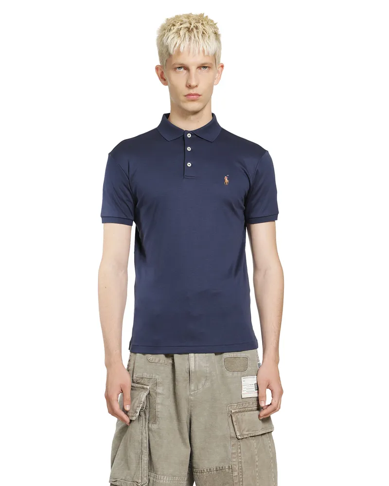 Ralph Lauren Cotton Piqué Polo Shirt Blue