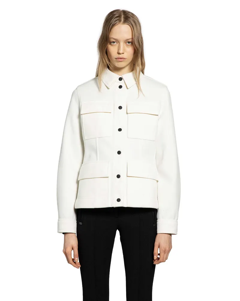 Moncler Interlock Long Sleeve Shirt White