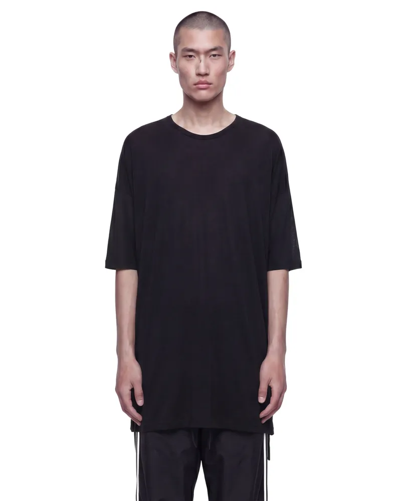 Yohji Yamamoto Oversized Short Sleeve T-Shirt Black