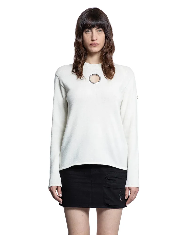 Moncler Willow Smith Collaboration Wool Cashmere Sweater White