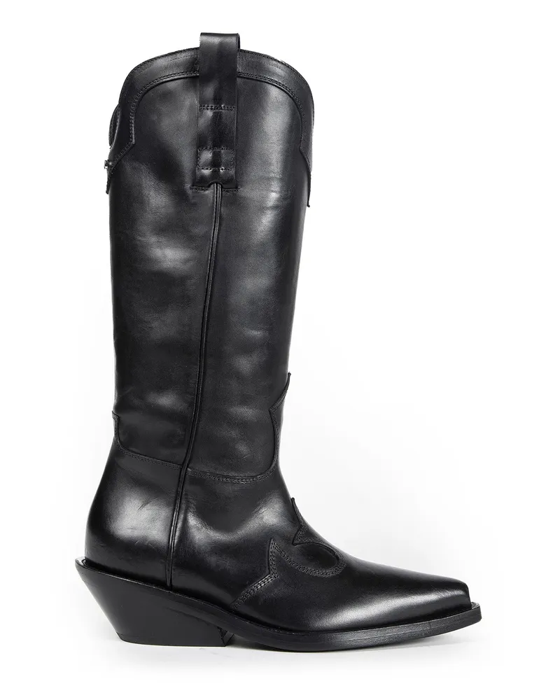 Ann Demeulemeester COWHIDE LEATHER Black