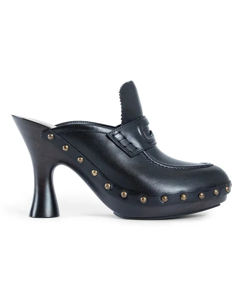Burberry WOMAN BLACK MULES Black