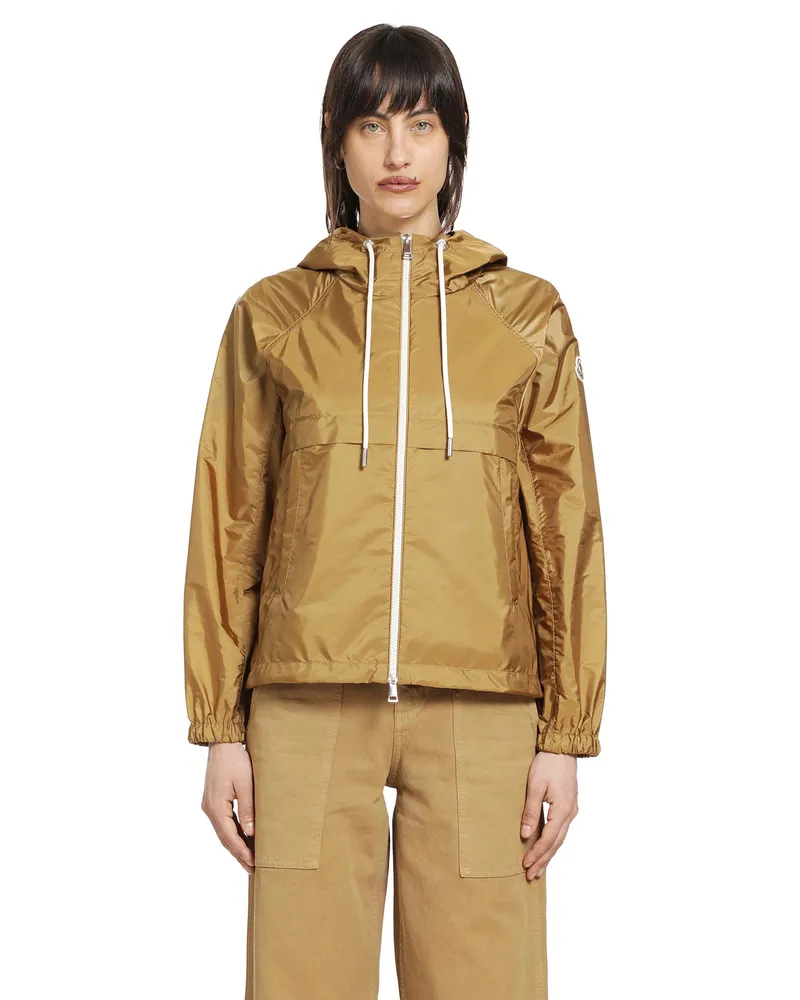 Moncler Coquelicot Hooded Jacket Beige