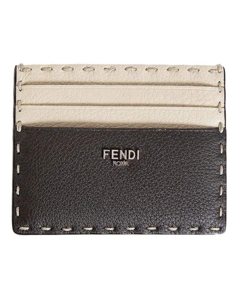 Fendi Selleria Card Holder Brown