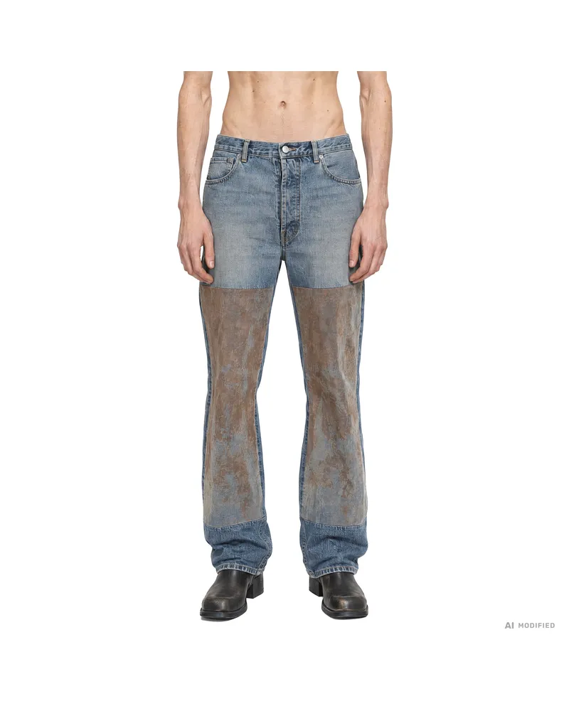Maison Margiela Tapestry Panel Jeans Blue