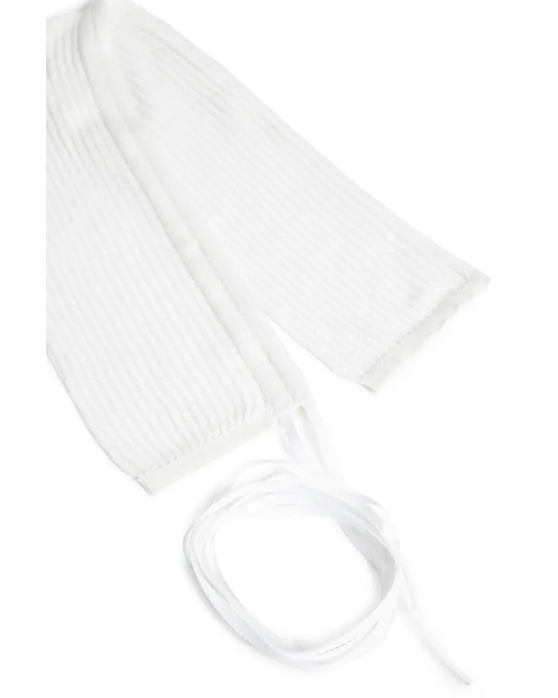 Ann Demeulemeester Adel Open Rib Leg Warmers Off-white