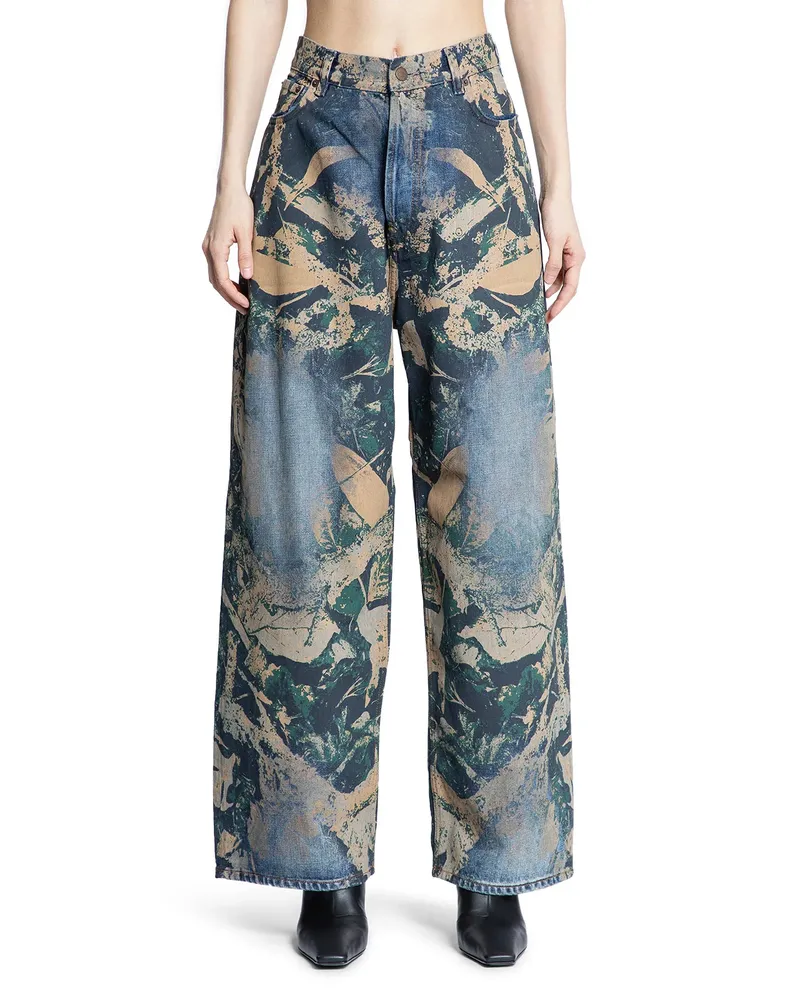 Acne Studios Jeans a vestibilità super larga stampati Multicolor