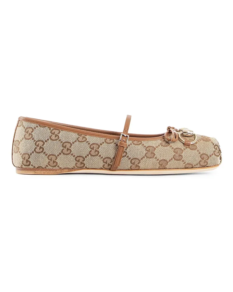 Gucci Ballerine Horsebit Beige