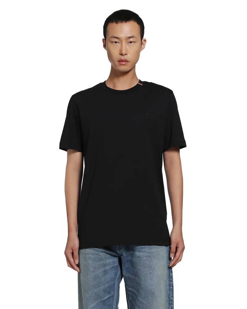 Moncler Cotton T-Shirt Black