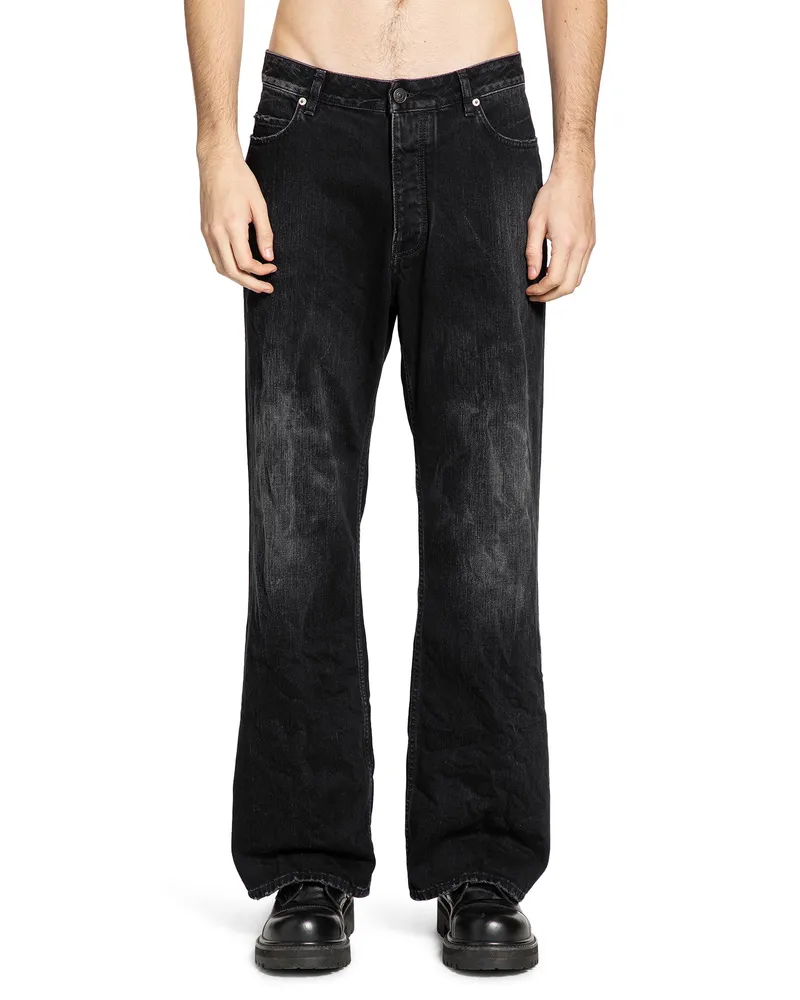 Balenciaga Distressed Jeans Black