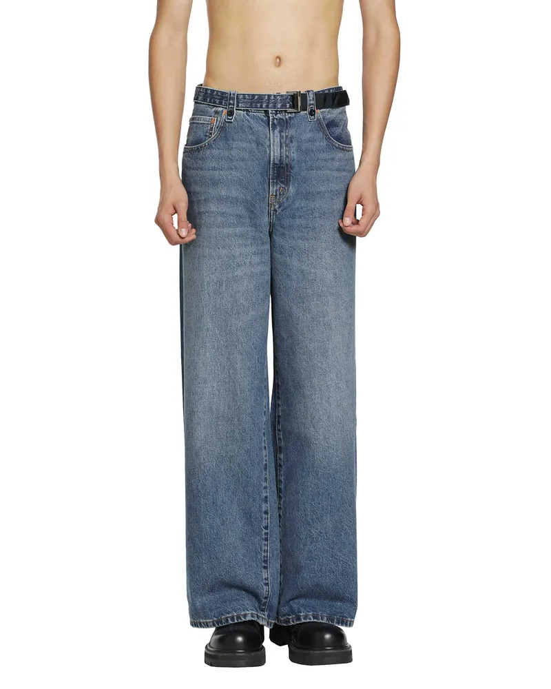 Sacai Levi's x  Belted Wide Pants Blue