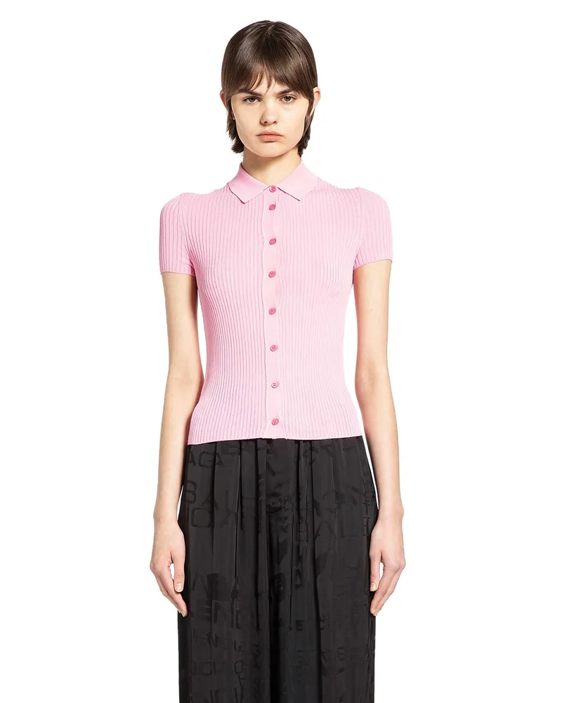 Balenciaga Short Sleeve Shirt Pink