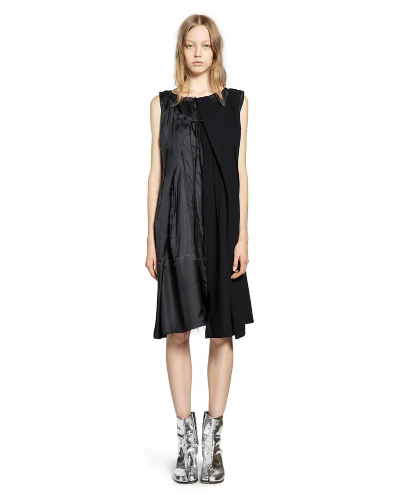 Maison Margiela Asymmetric Midi Dress Black