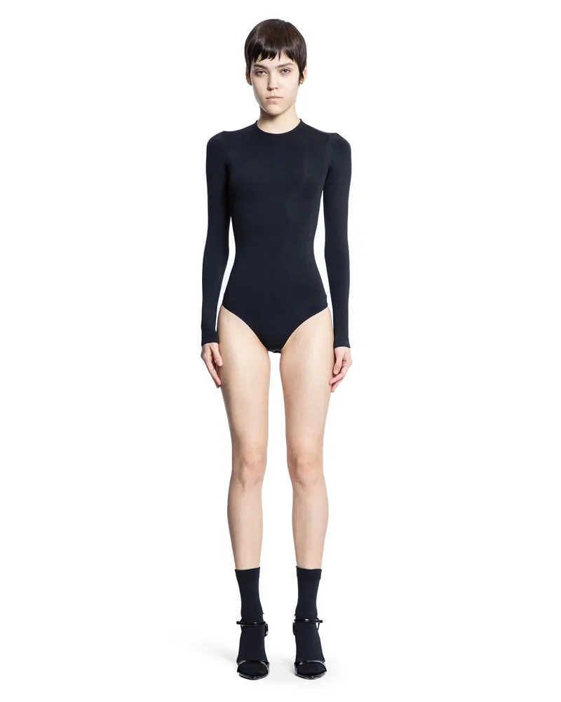 Balenciaga Body a maniche lunghe senza cuciture Black
