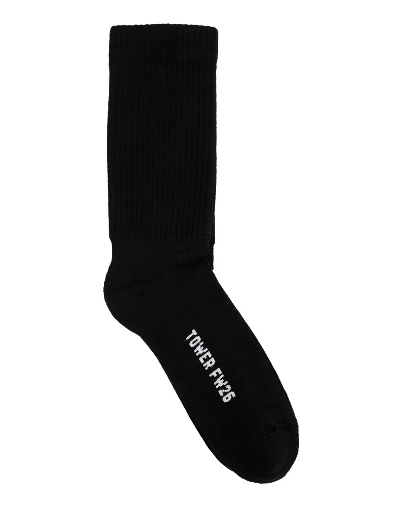 Rick Owens Tower Glitter Socks Black