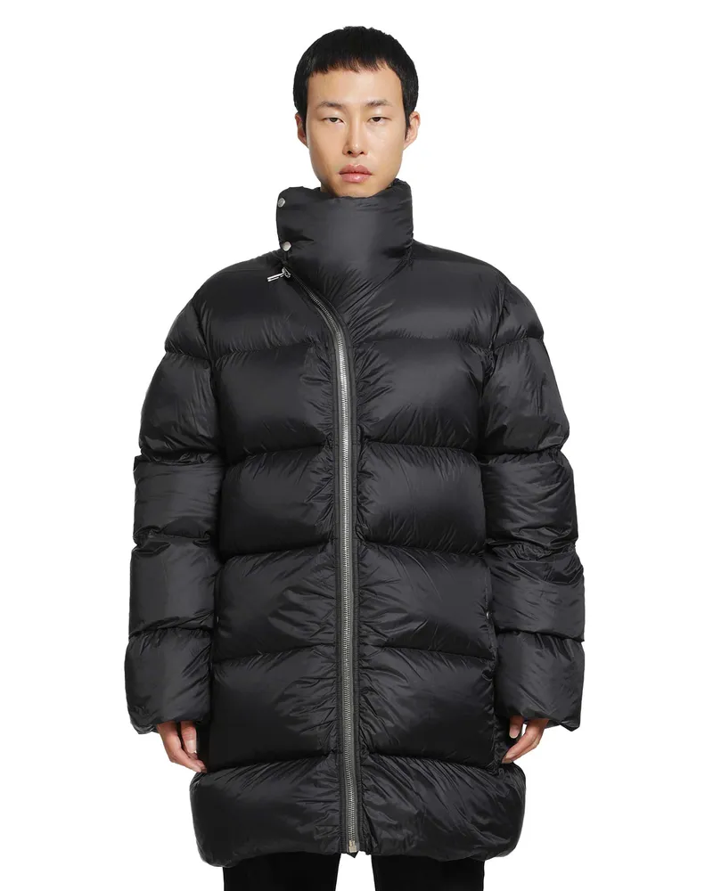 Rick Owens Tower Turtle Coat Black