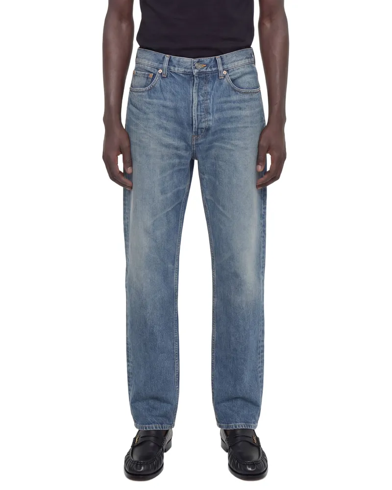Saint Laurent Tapered High-Rise Jeans Blue