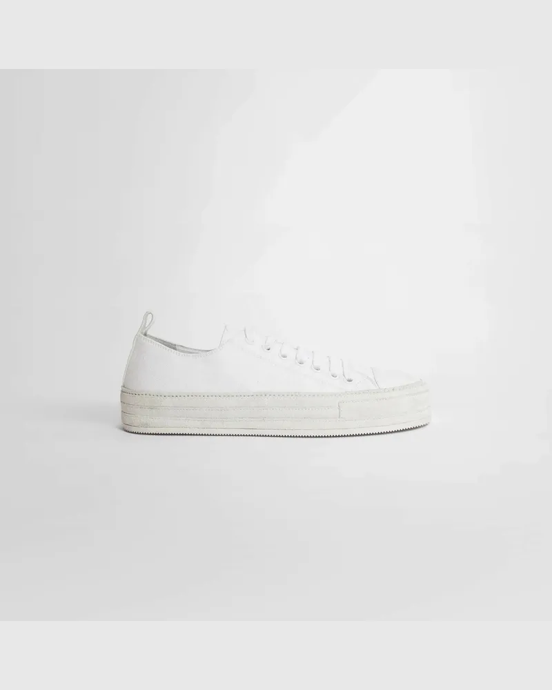 Ann Demeulemeester Crosta Painted Gert Low-Top Sneakers White