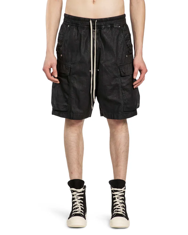 DRKSHDW by Rick Owens Temple Cargobela Shorts Black