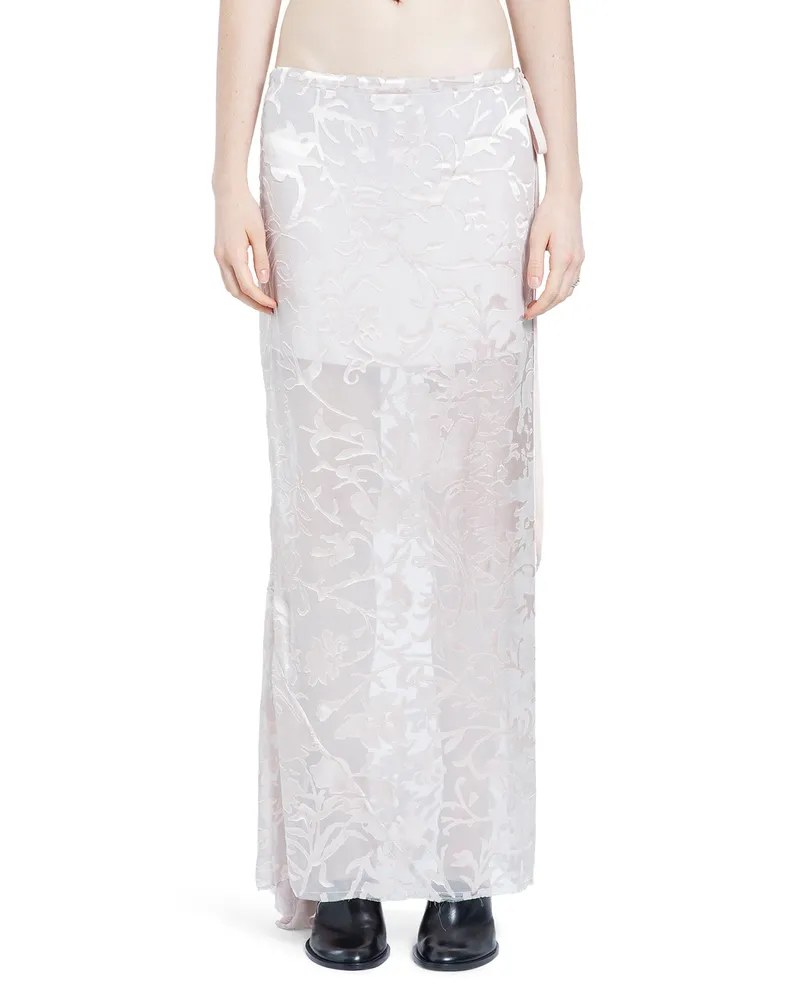 Ann Demeulemeester Eveline Long Bias Skirt Pink