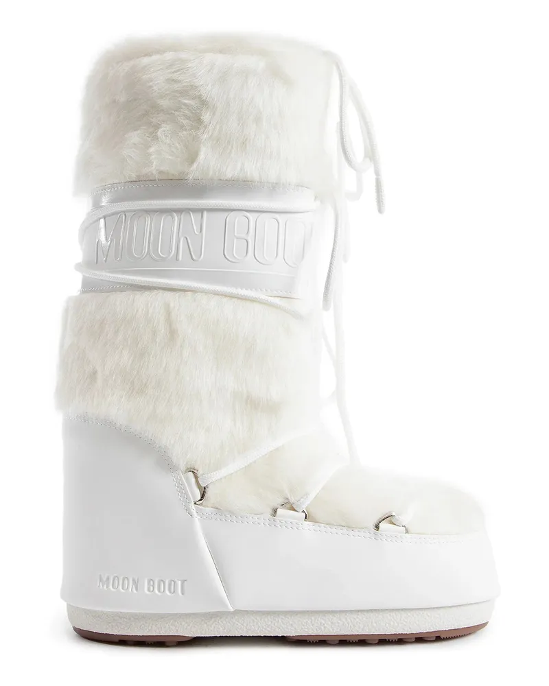 Moon Boot Icon faux-fur boots White