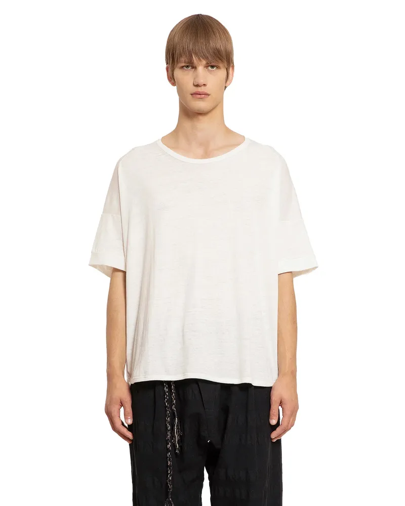 Jan-Jan Van Essche Short sleeve crewneck t-shirt Off-white