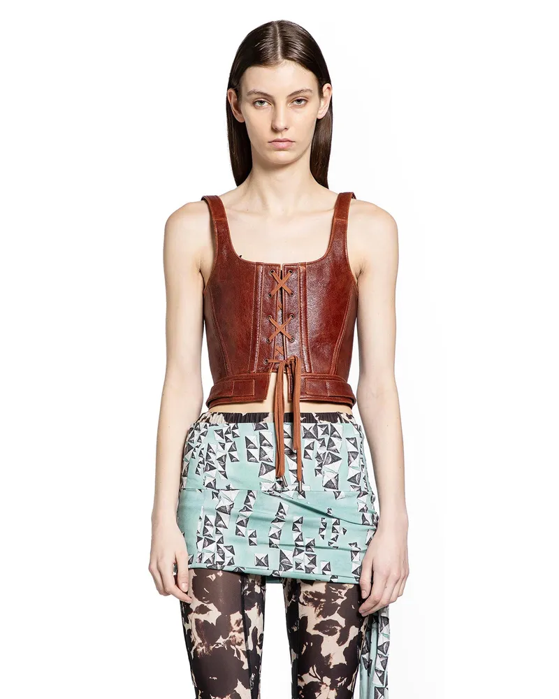 Charlotte Knowles Claw Corset Brown