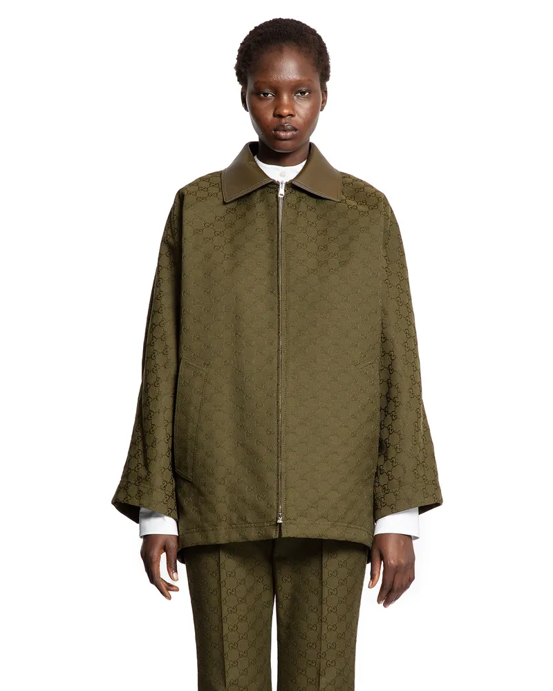 Gucci GG Canvas jacket Green