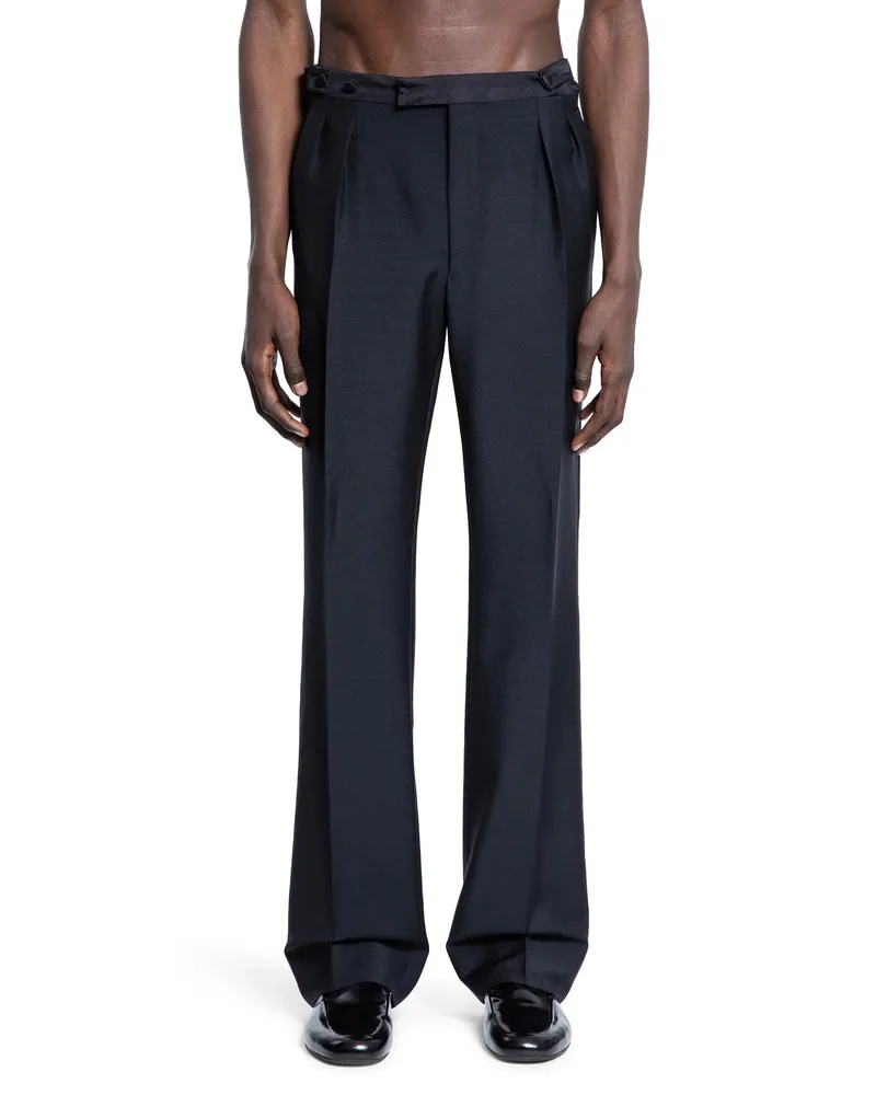 Prada Mohair Wool Trousers Black