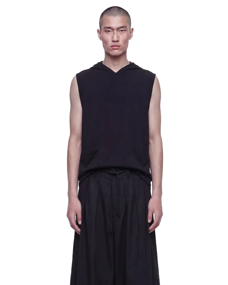 Yohji Yamamoto Hood Vest Black