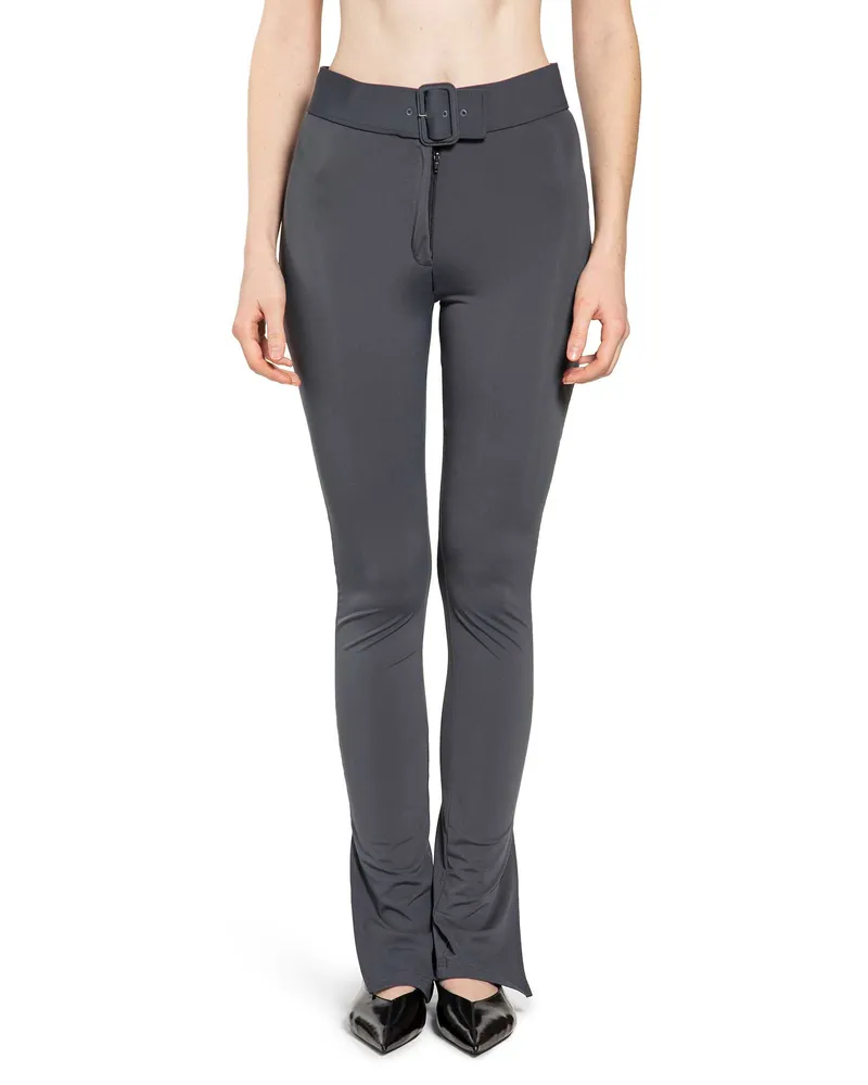 Courrèges Panties Buckle Tech Jersey Trousers Grey