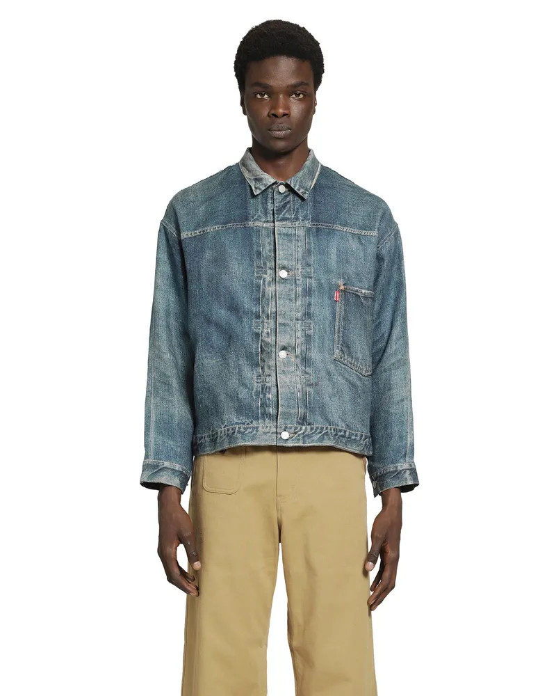 Junya Watanabe x Levi's Fake Print denim jacket Blue