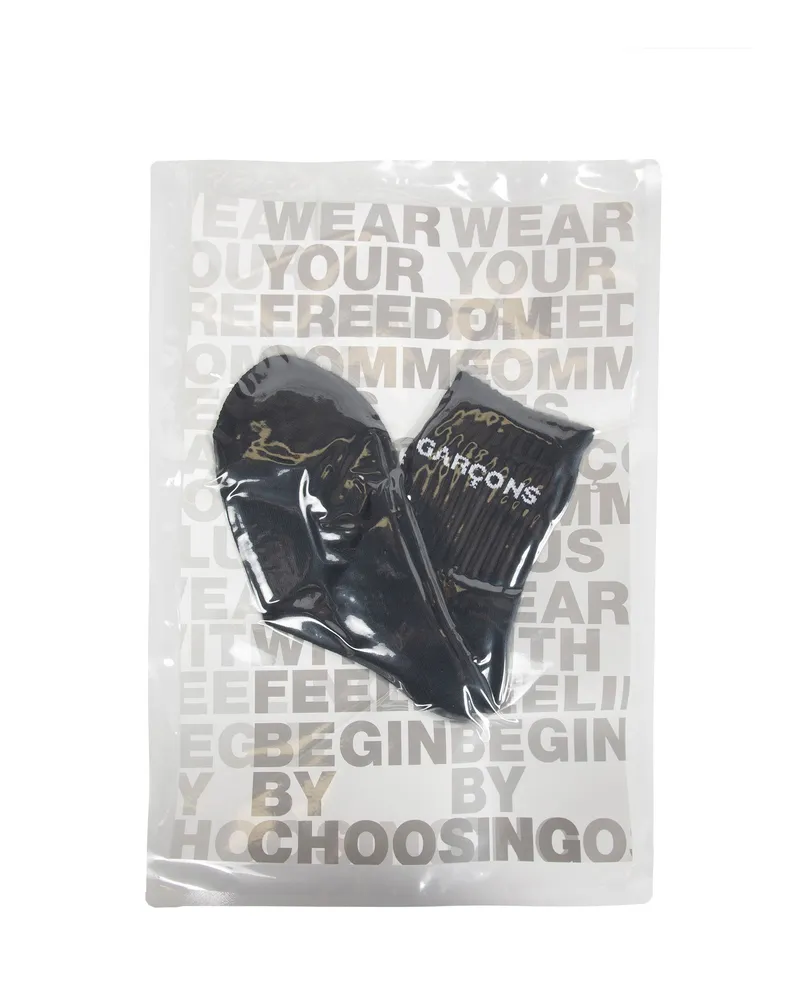 Comme des Garçons Logo Socks Black