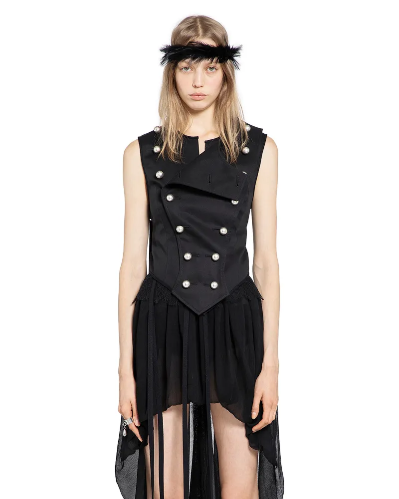 Ann Demeulemeester Gina Tailored Vest Black