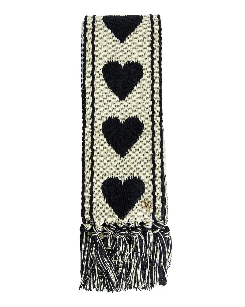 Valentino Garavani Antibes Scarf Black&white