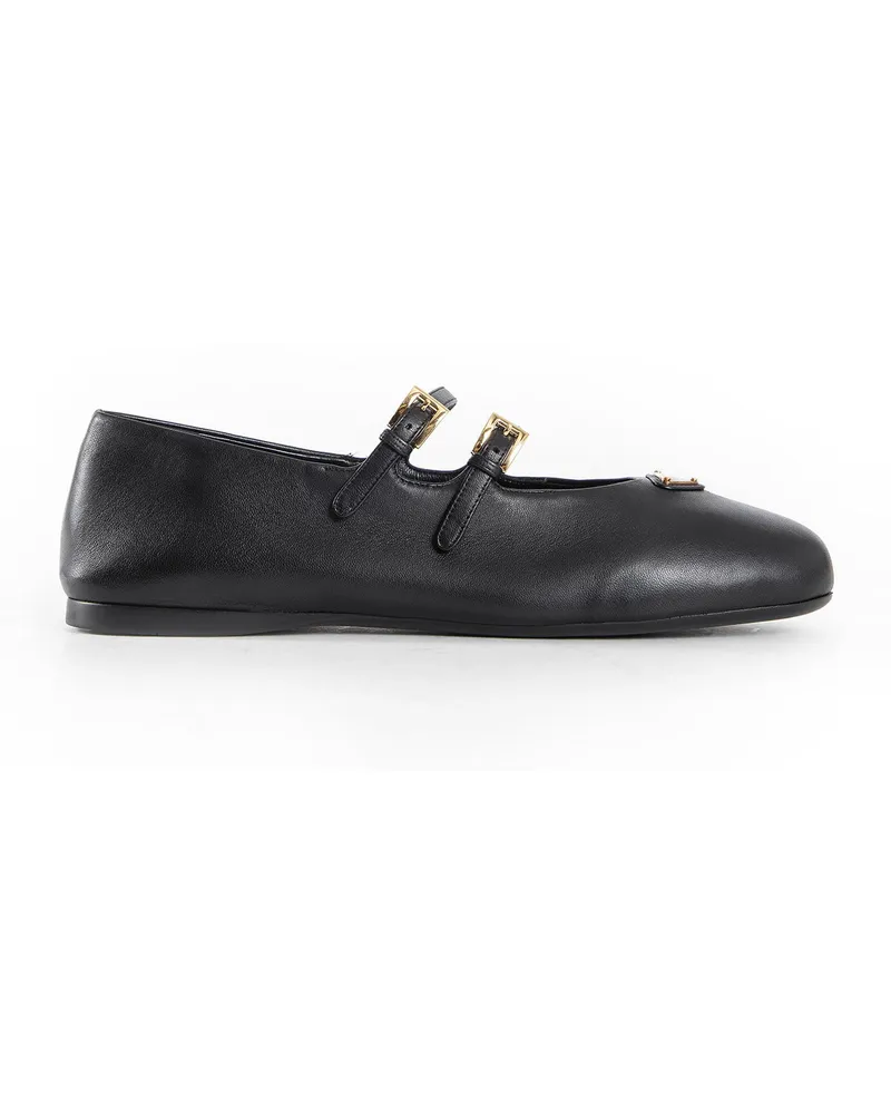 Prada Nappa Leather Ballerinas Black