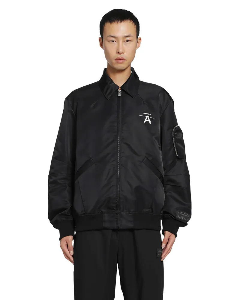 Undercover Glossy Nylon Ghost Boy Blouson Black