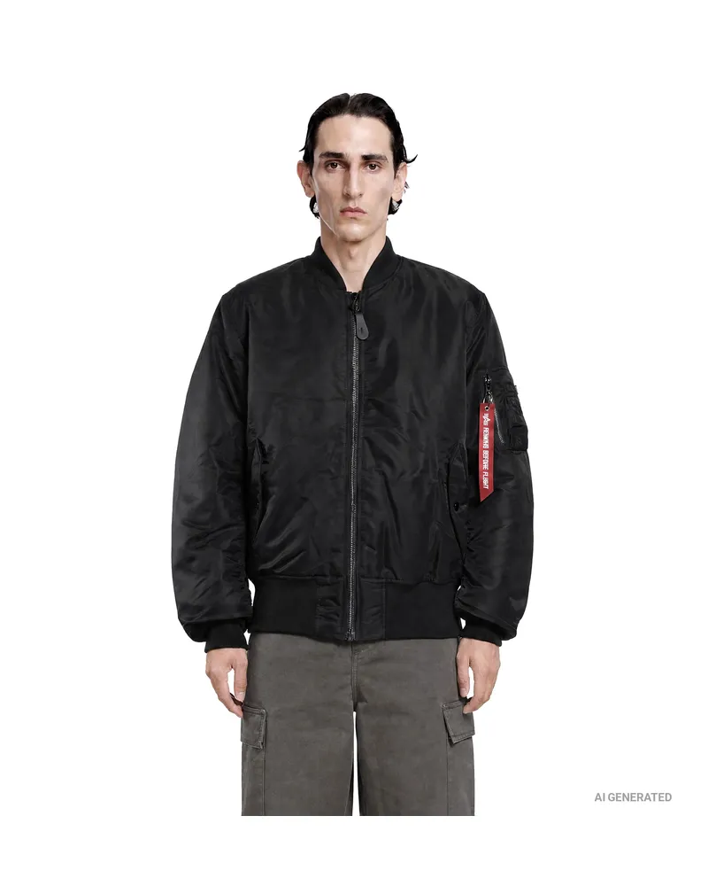 Alpha Industries MA-1 Heritage Bomber Jacket Black
