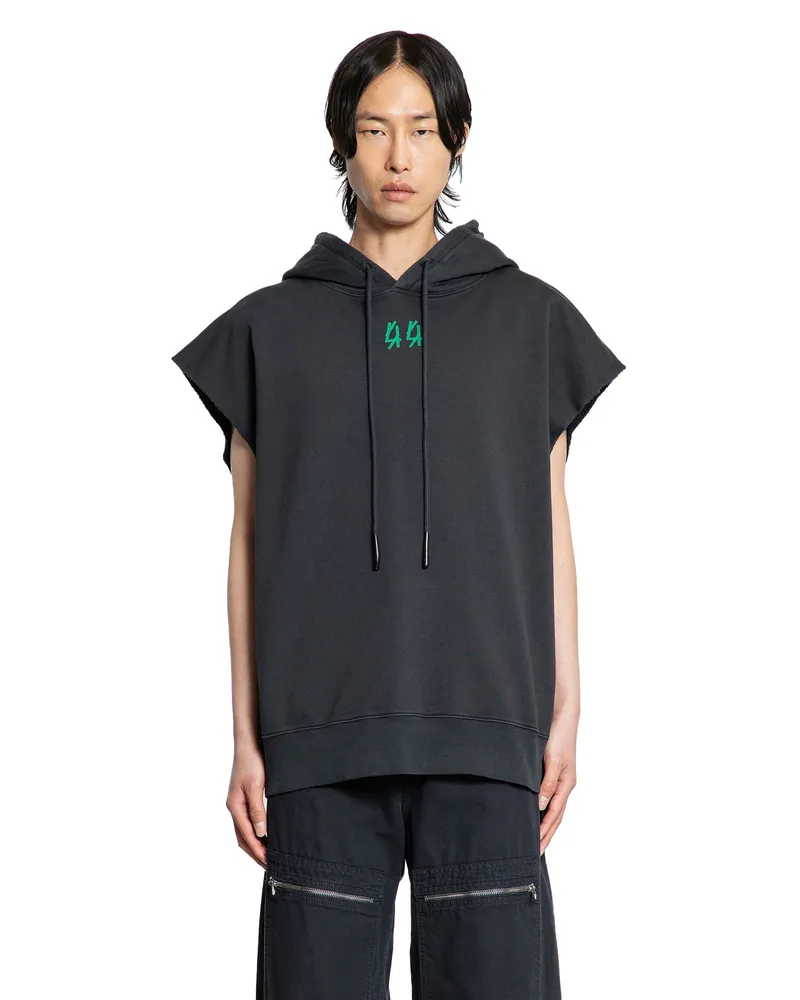 44 LABEL GROUP Xenomorph Sleeveless Hoodie Black