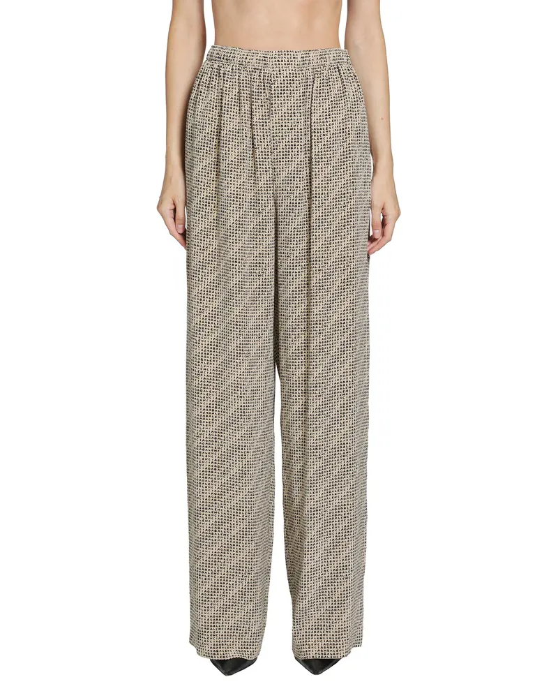 Balenciaga Monogram Pyjama Pants Beige