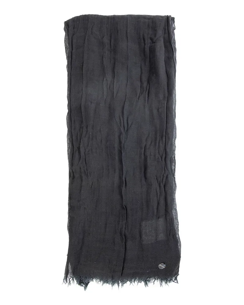 Ann Demeulemeester Jara Wrinkled Scarf Black