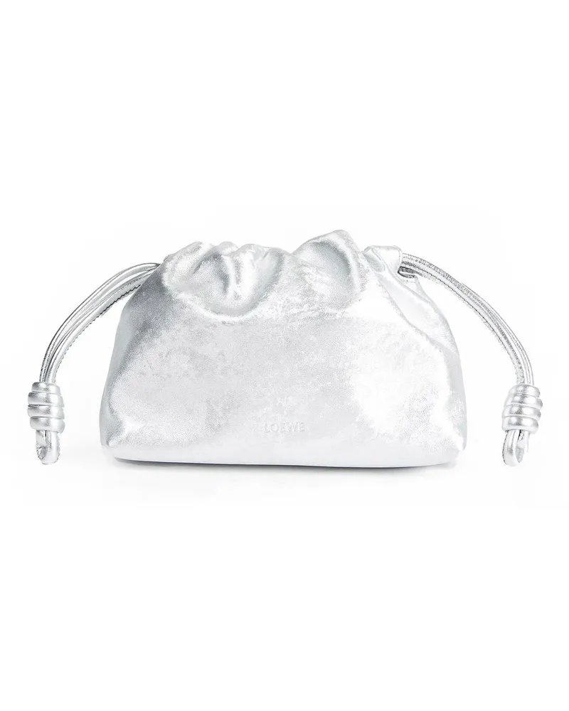 Loewe Mini Flamenco purse Silver